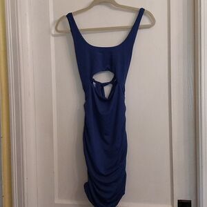 NWOT Blue Women's  Sexy Spaghetti Straps Bodycon Mini  Dress Size S 4-6